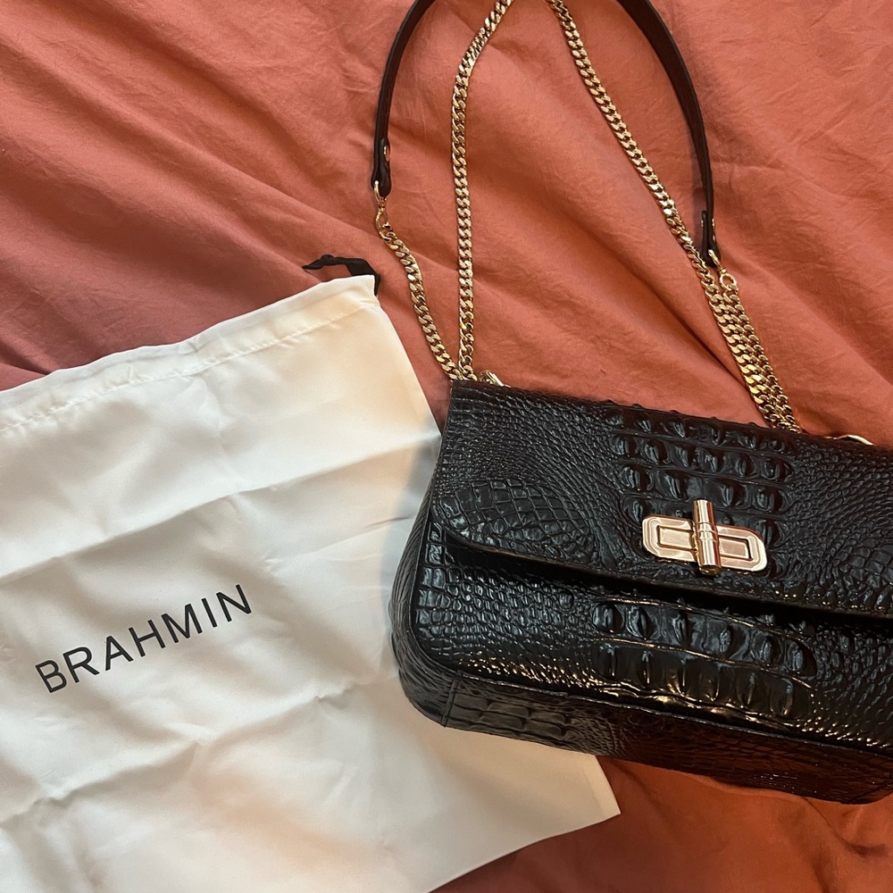 Brahmin Rosalie purse in black Melbourne